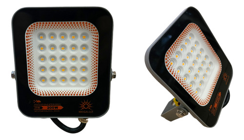 2 Pack Reflector Led 20w 200w Cálido Exterior Ip65 85v-265v