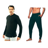 Pijamas Hombre Remera Manga Larga Y Pantalon Dufour Invierno