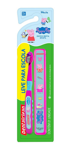 Escova De Dente Infantil Peppa Pig + Estojo Melhor Preço