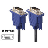Cable Vga Vga 15 Pines Monitor Proyector Pc. M-m 10 Metros 