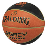 Pelota Basket Legacy Tf1000 Spalding Indoor N° 7 Basquet Color Naranja/negro