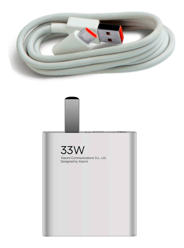 Cargador 33w+cable Tipo C Cargarápida Redmi Poco Note Xiaomi