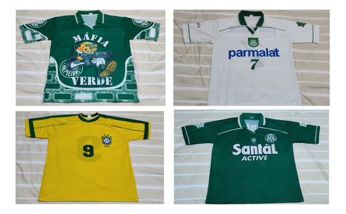 Combo X 4 Camisetas (3 De Palmeiras Y 1 Seleccion Brasil)