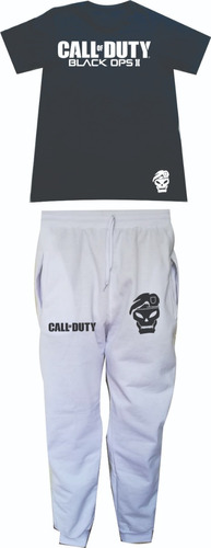 Conjunto Deportivo Call Of Duty Camiseta Y Sudadera Jogger