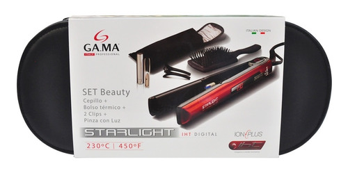 Planchita De Pelo Gama Starlight Digital Set C/7 Accesorios 