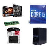 Kit Actualización Core I3 10100 H510 Ram 4g 240g Gabinete Kt