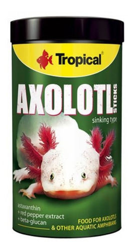 Alimento Para Ajolote Axolotl Sticks Tropical 135gr