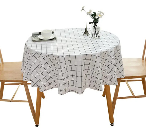 Mantel Redondo Pvc Impermeable-antiadherente Y Resistente