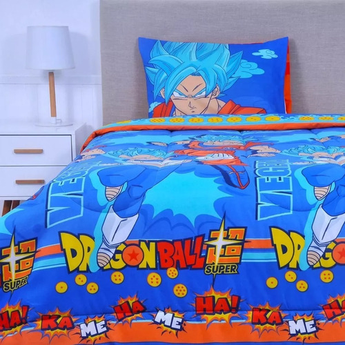 Plumon Reversible 1.5pz Dragon Ballz+1 Funda Goku&veggeta