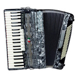 Acordeon Cadenza 120 Baixos Cd120/41 C/bag Gr Cinza Perola