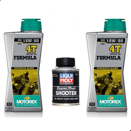 Combo Aceite Formula 15w50 + Limpiador De Motor Liqui Moly