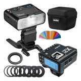 Kit Flash Macro Godox Mf12 Para Câmera Sony + Rádio X2t