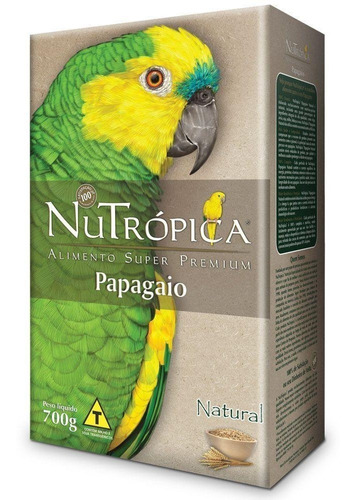 Ração Nutrópica Natural Para Papagaios - 700 G