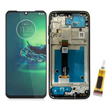 Frontal Touch Lcd Para Moto G8 Plus Xt2019 Aro Amoled + Cola