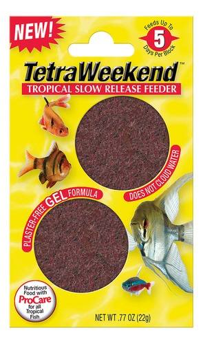 Tetra Alimento En Gel Tetraweekend 24 Gr Acuario Peces Pecera 