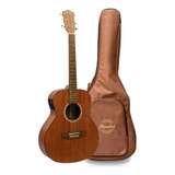 Guitarra Electroacústica Bamboo Con Funda Ga-38-maho-q