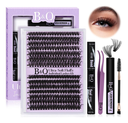 Kit De Extensiones De Pestañas Súpersuave Bq Lash 70d+90d | MercadoLibre