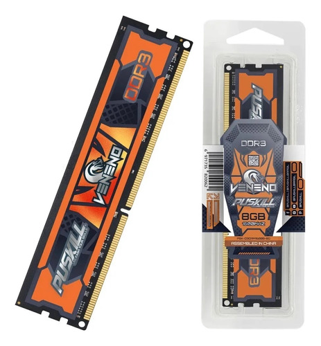 Kit Memoria Ram Puskill Veneno Ddr3 16gb 1600mhz Dimm 2x8gb