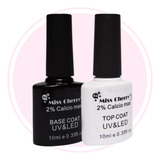 Base Mussa Y Top Coat Finish Mussa 10ml Gel Cura Lampara Uv