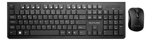 Combo Teclado E Mouse Sem Fio Multilaser Slim Usb Tc212