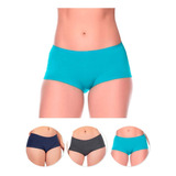 Boxer Paquete X3 Para Mujer En Algodón Ref. 8963