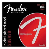 Encordado Guitarra Electrica Fender 250 Nickel Steel Prm