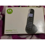Telefone Motorola Moto750se Sem Fio - Cor Preto