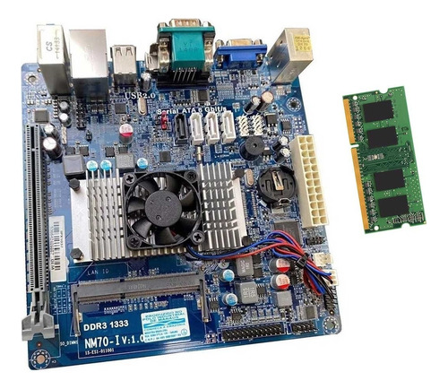 Kit Placa Mãe Itx Nm70i Processador 1.8 1037u + Memória 4gb 