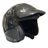 Casco Abierto Para Moto Vertigo Negro  No Mt No Hawk No Mac