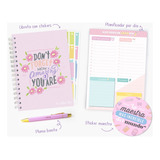  Kit, Libreta, Pluma, Planner, Sticker, Para Maestras.