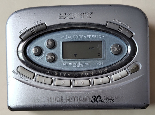 Sony Walkman Cassette/radio Digital Wm-fx477 Funcionando 