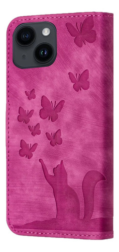 Funda Tipo Cartera Con Solapa Y Diseño De Butterfly Cards Pa