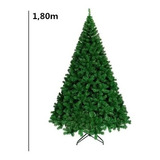 Árvore De Natal Full 1,80 Metros 834 Galhos Pinheiro Luxo Cor Verde - A0718h