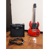 Guitarra Eléctrica EphiPhone Sg310 + Amplificador Peavey