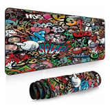 Mousepad Gamer Graffiti Xxl 90x40cm Antideslizante / Lhua