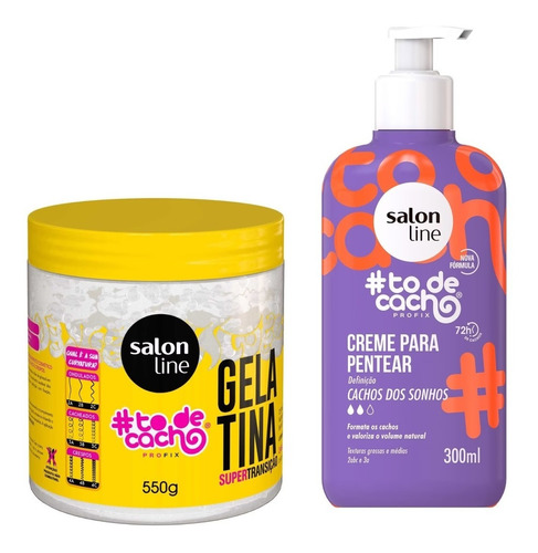 Kit Gelatina Transição + Creme Cachos Dos Sonhos Salon Line