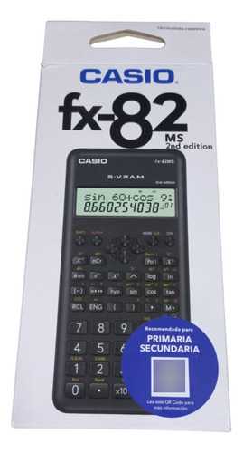 Calculadora Cientifica Casio Fx-82ms Color Negro