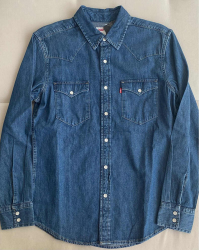 Camisa Jean Levi's Classic Western Celeste-importada