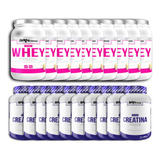 Super Pack Mulheres 10x Pink Whey 900gr. + 10x Creatina 300g