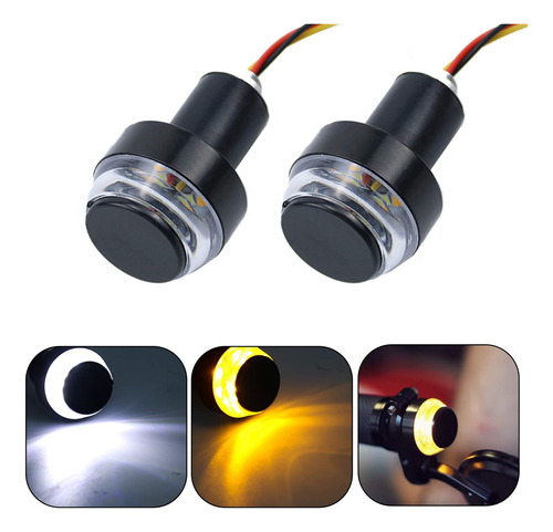 2 Uds Direccionales Led Para Moto Faro Italika Café Racer