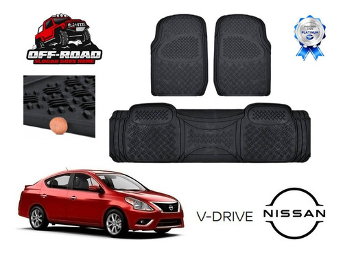 Tapetes Off Road Uso Rudo Nissan Versa V- Drive 2020 A 2023