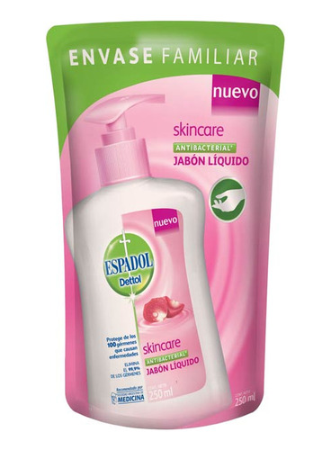 Jabon Liquido  Skidp 250 Ml Espadol Jab.liquido P/manos