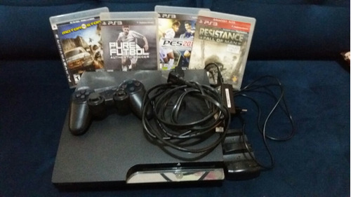 Sony Playstation 3 Slim 250gb Standard, Charcoal Black