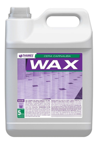 Cera Para Pisos Wax X 5 L.