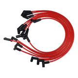 Hei - Cables De Bujía De Núcleo En Espiral Rojo Con Extremo 