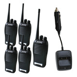 5 X Rádio Comunicador Bf 777s Carreg 12v Veicular Ok Tok