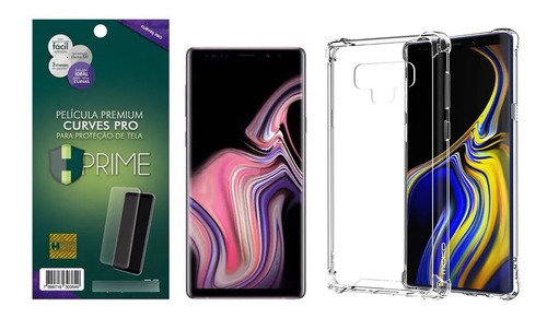 Kit Pelicula + Capa Hprime Curves Pro P/ Galaxy Note 9