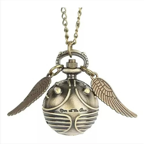 Reloj De Bolsillo Harry Potter Snitch Bronce