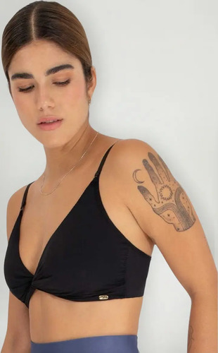 Bra Top Bralette Sin Varillas Liso Haby 12202 Colombiano | Envío gratis