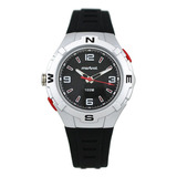 Reloj Mistral Hombre Análogo Con Luz Wr 100m Malla Negro 01 Bisel - Fondo